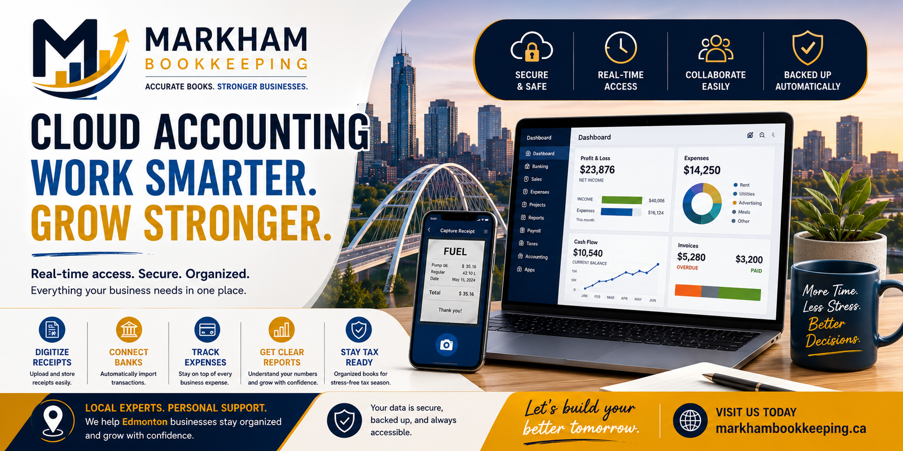 Read more about the article Cloud Accounting Explained for Beginners: A Simple Guide for Edmonton Small Businesses