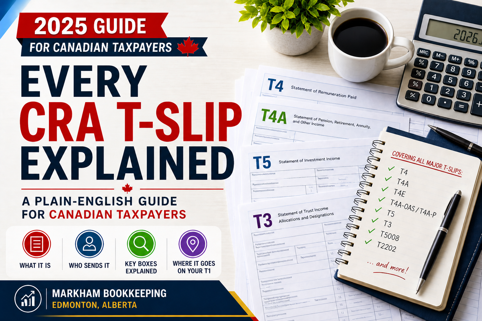Read more about the article Every CRA T-Slip Explained: A Plain-English Guide for Canadian Taxpayers (2025)