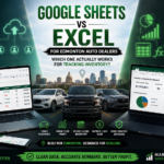 Google Sheets vs Excel for Edmonton Auto Dealers: Which One Actually Works for Tracking Inventory?