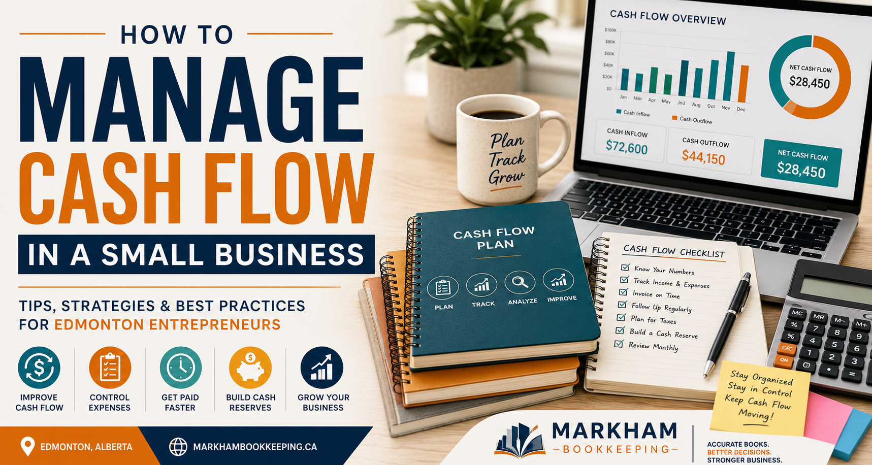Read more about the article How to Manage Cash Flow in a Small Business (Edmonton Small Business Guide)