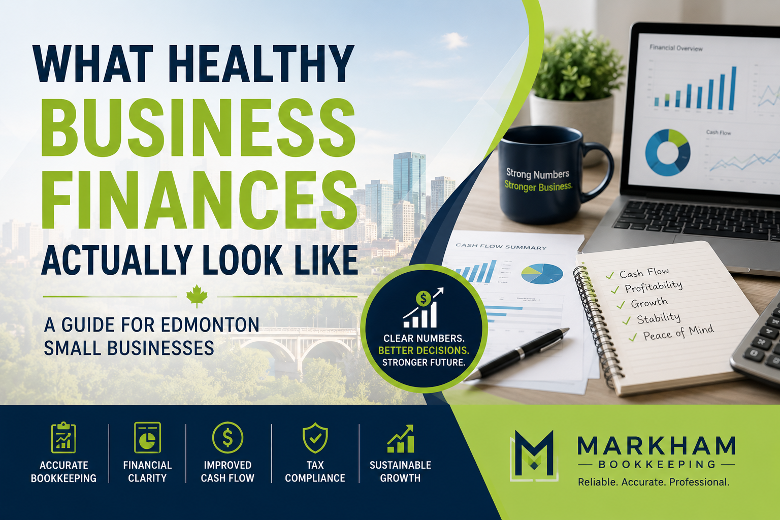 Read more about the article What Healthy Business Finances Actually Look Like for Edmonton Small Businesses