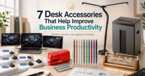 Read more about the article 7 Desk Accessories That Help Improve Business Productivity