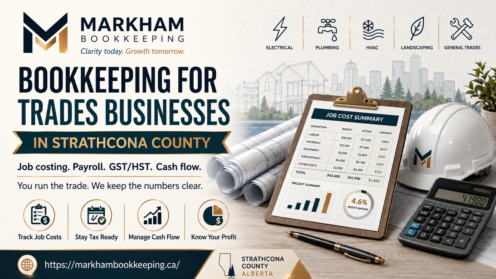 Read more about the article Bookkeeping for Trades Businesses in Strathcona County