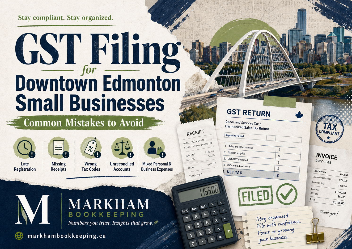 Read more about the article GST Filing for Downtown Edmonton Small Businesses: Common Mistakes to Avoid