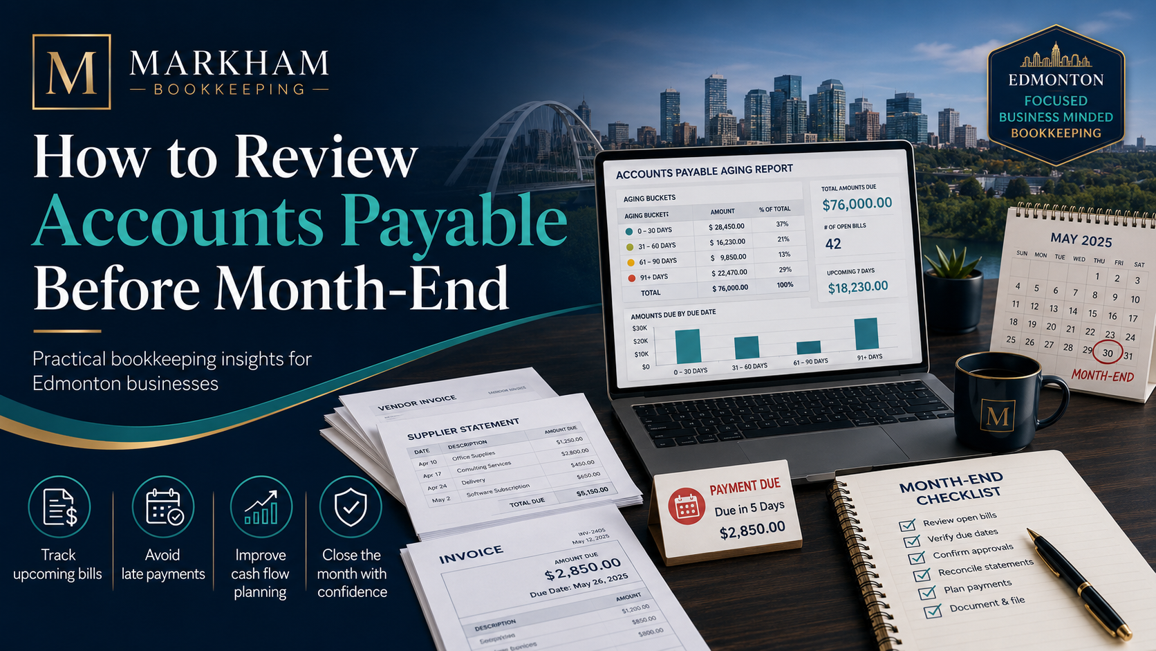 Read more about the article How to Review Accounts Payable Before Month-End: A Practical Guide for Edmonton Businesses