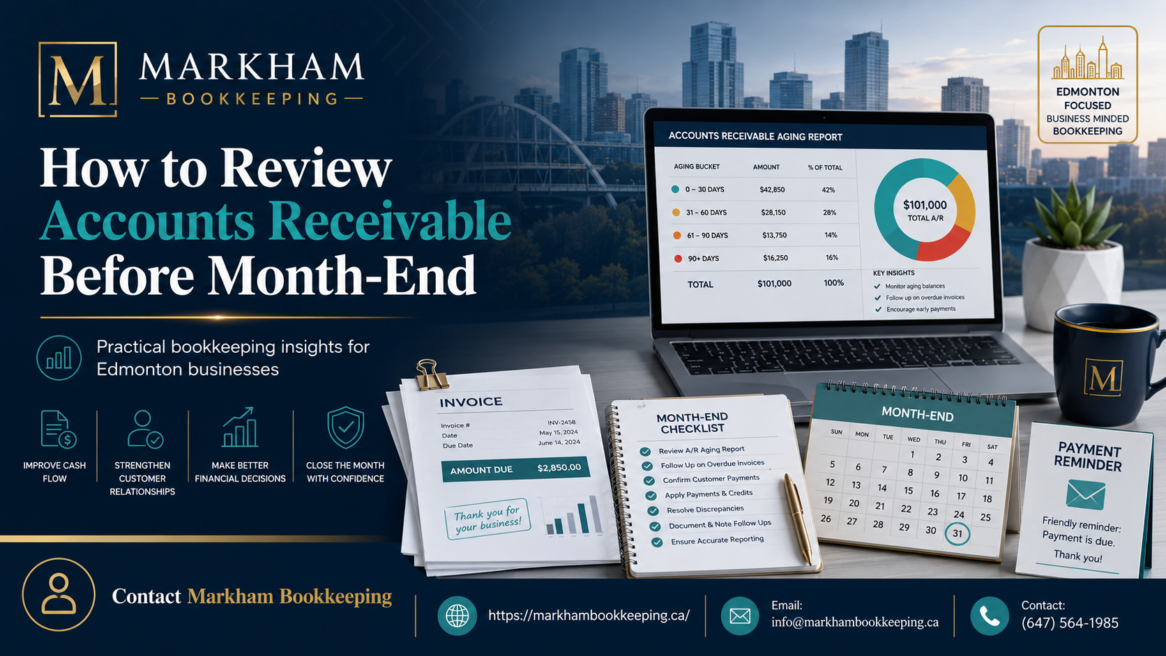 Read more about the article How to Review Accounts Receivable Before Month-End: A Practical Guide for Edmonton Businesses