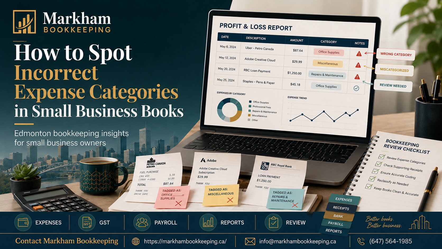 Read more about the article How to Spot Incorrect Expense Categories in Small Business Books